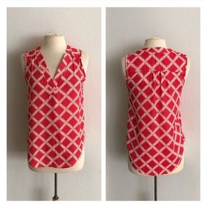 41Hawthorn Shalley print sleeveless v-neck blouse